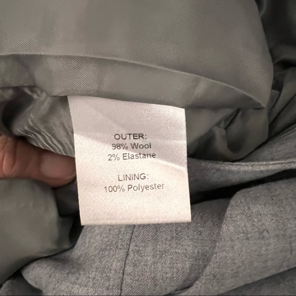 PURE Collection gray wool slim ankle pants - Picture 10 of 10